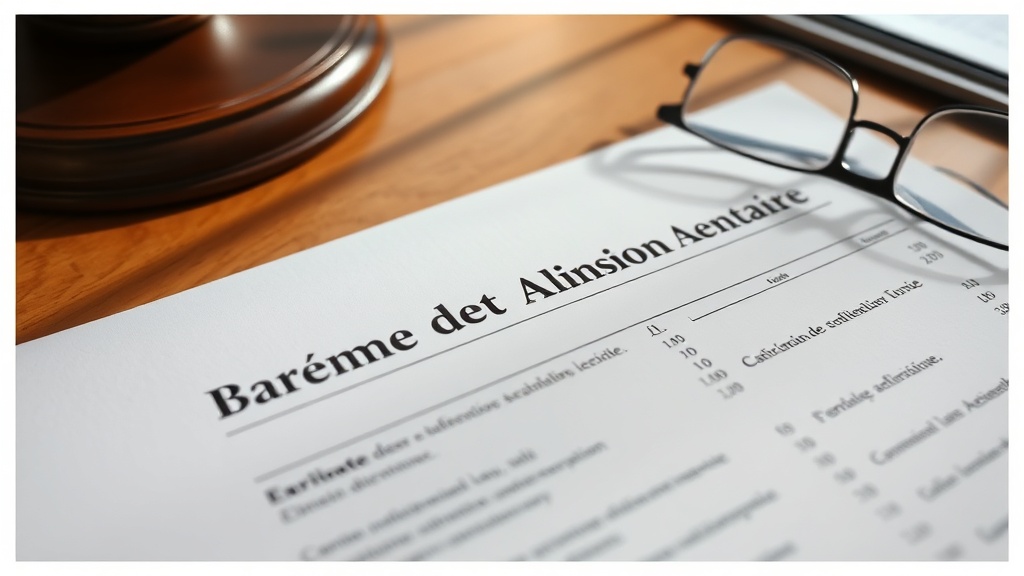 Barème pension alimentaire : guide pratique pour les parents séparés